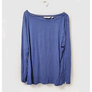 Vineyard Vines Plain Shirt Womens X-Large Blue Long Sleeve Tee Shirt‎ EUC